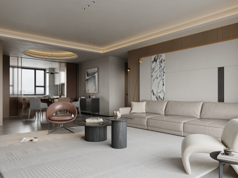 Living Room and Dining Room 35 3D Модель