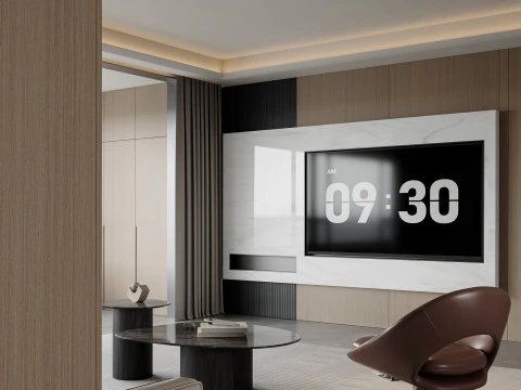 Living Room and Dining Room 35 3D Model