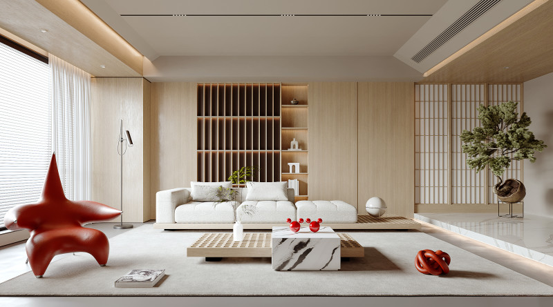 Living Room 39 3D Модель .c4d .max .obj .3ds .fbx .stl .blend 