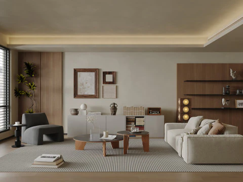 Soggiorno 40 Modello 3D