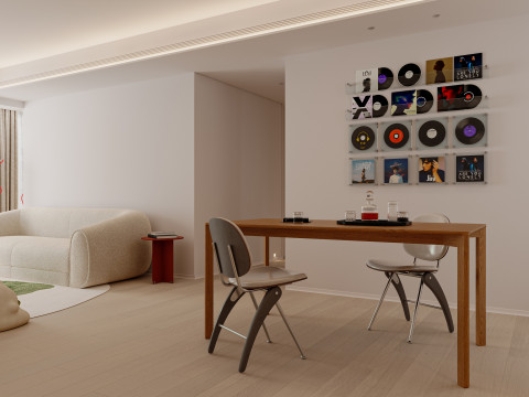 Living Room Dining Room Kitchen43 Modello 3D