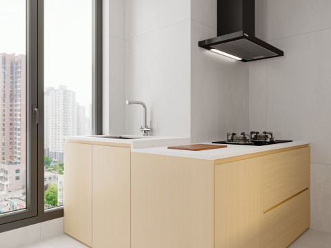 Living Room Dining Room Kitchen43 Modello 3D