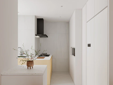 Living Room Dining Room Kitchen43 3D Model