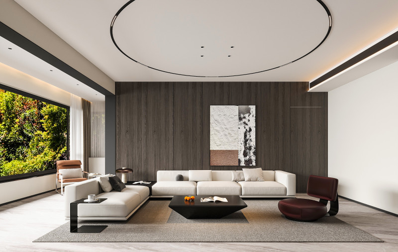 Living Room 44 3D Модель .c4d .max .obj .3ds .fbx .stl .blend 