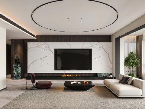 Living Room 44 3D Model