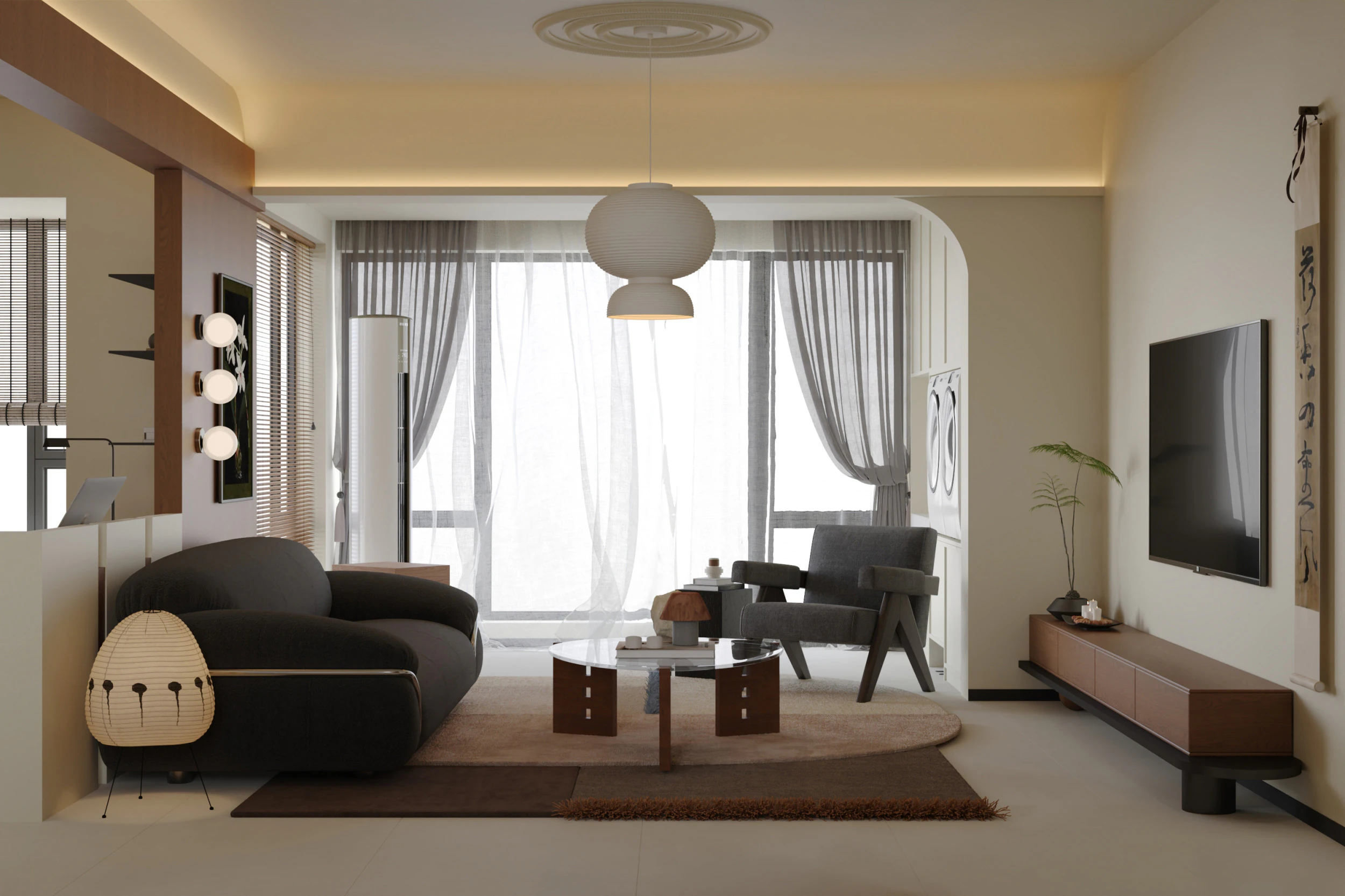 Living Room 45 3D Model .c4d .max .obj .3ds .fbx .stl .blend 