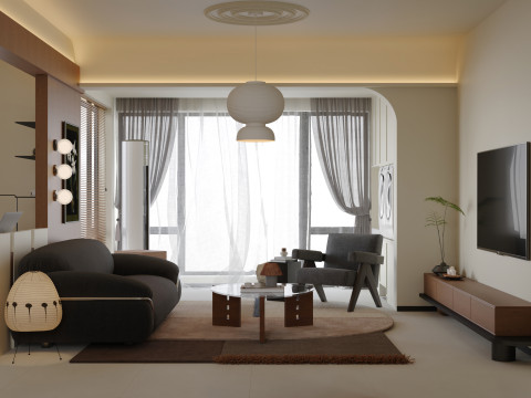 Living Room 45 3D Model