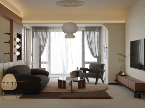 リビングルーム 45 3Dモデル