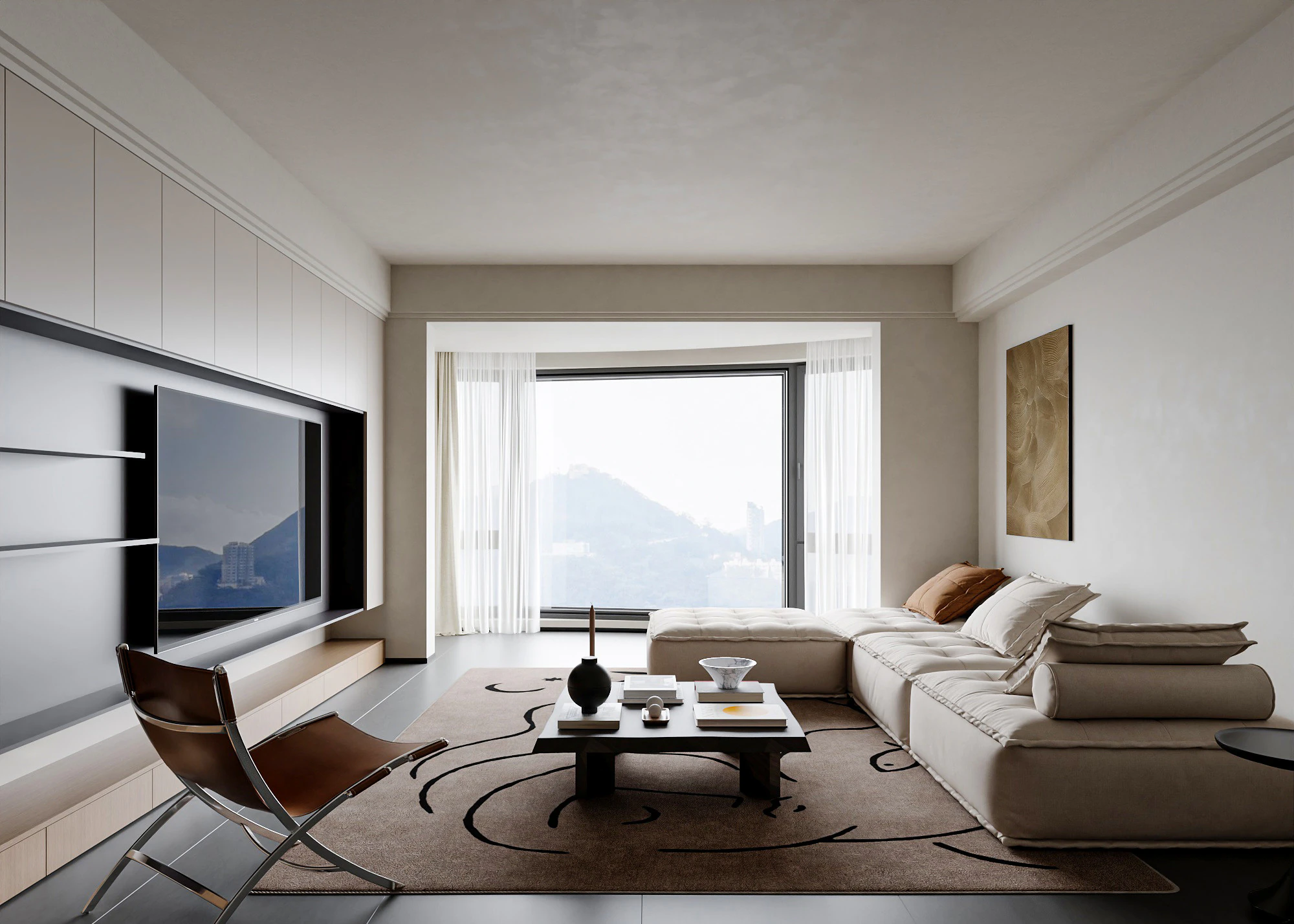 Living Room 49 3D Model .c4d .max .obj .3ds .fbx .stl .blend 