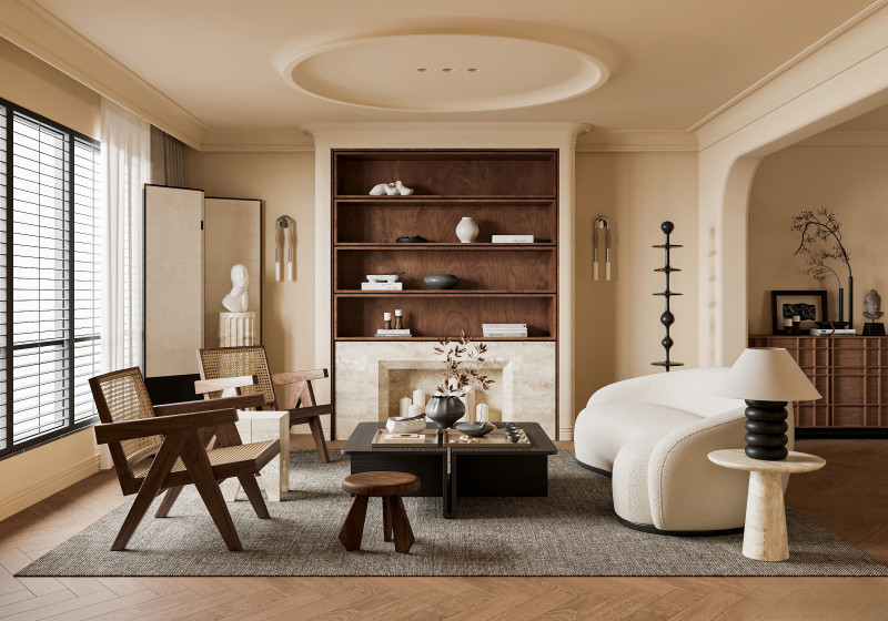 Living Room 50 3D Model .c4d .max .obj .3ds .fbx .stl .blend 