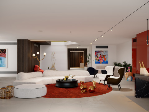 Living Room 52 Modelo 3D