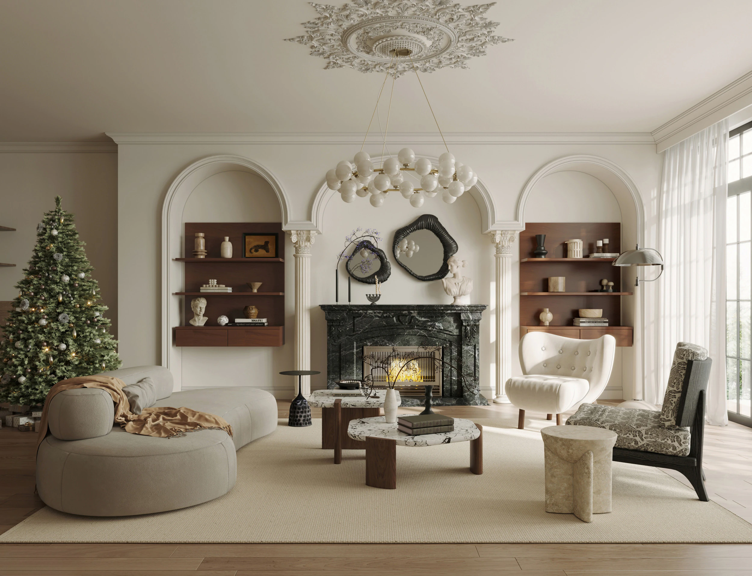 Living Room 53 3D Model .c4d .max .obj .3ds .fbx .stl .blend 