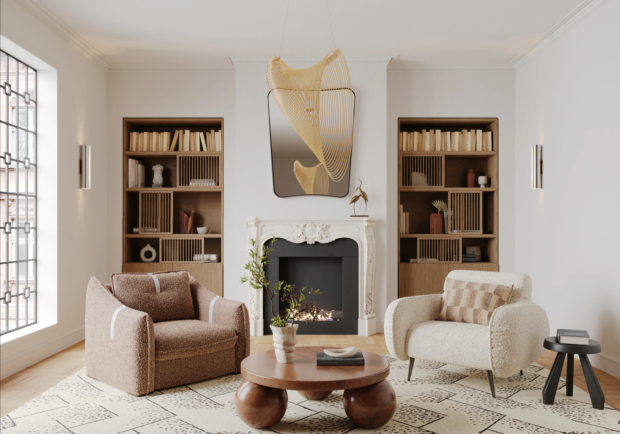 Living Room 56 3D Model .c4d .max .obj .3ds .fbx .stl .blend 