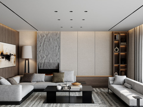 Living Room 57 Model 3D