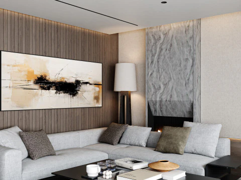 Living Room 57 3D Model