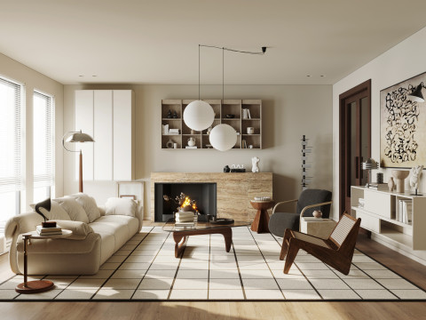 Living Room 58 Model 3D