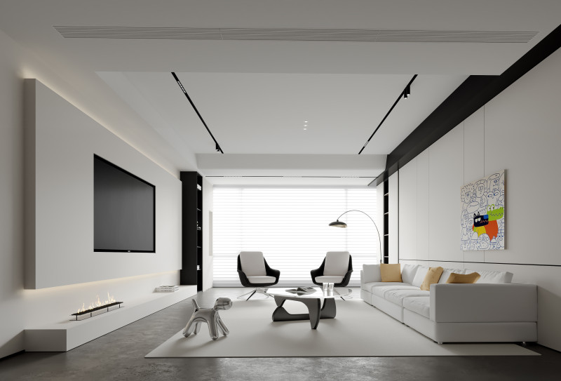 Living Room 60 3D Модель .c4d .max .obj .3ds .fbx .stl .blend 