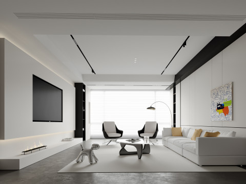 Living Room 60 3D Модель