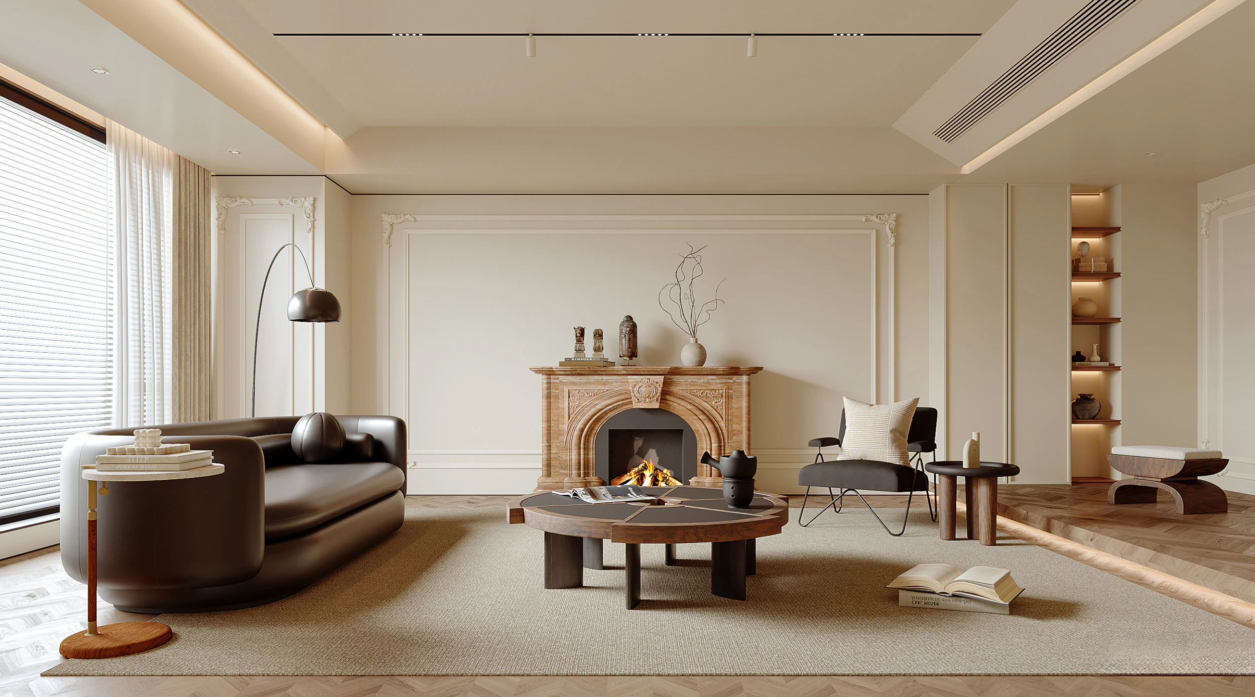 Living Room 61 3D Model .c4d .max .obj .3ds .fbx .stl .blend