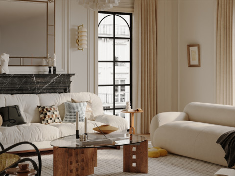 Living Room 65 3D Модель