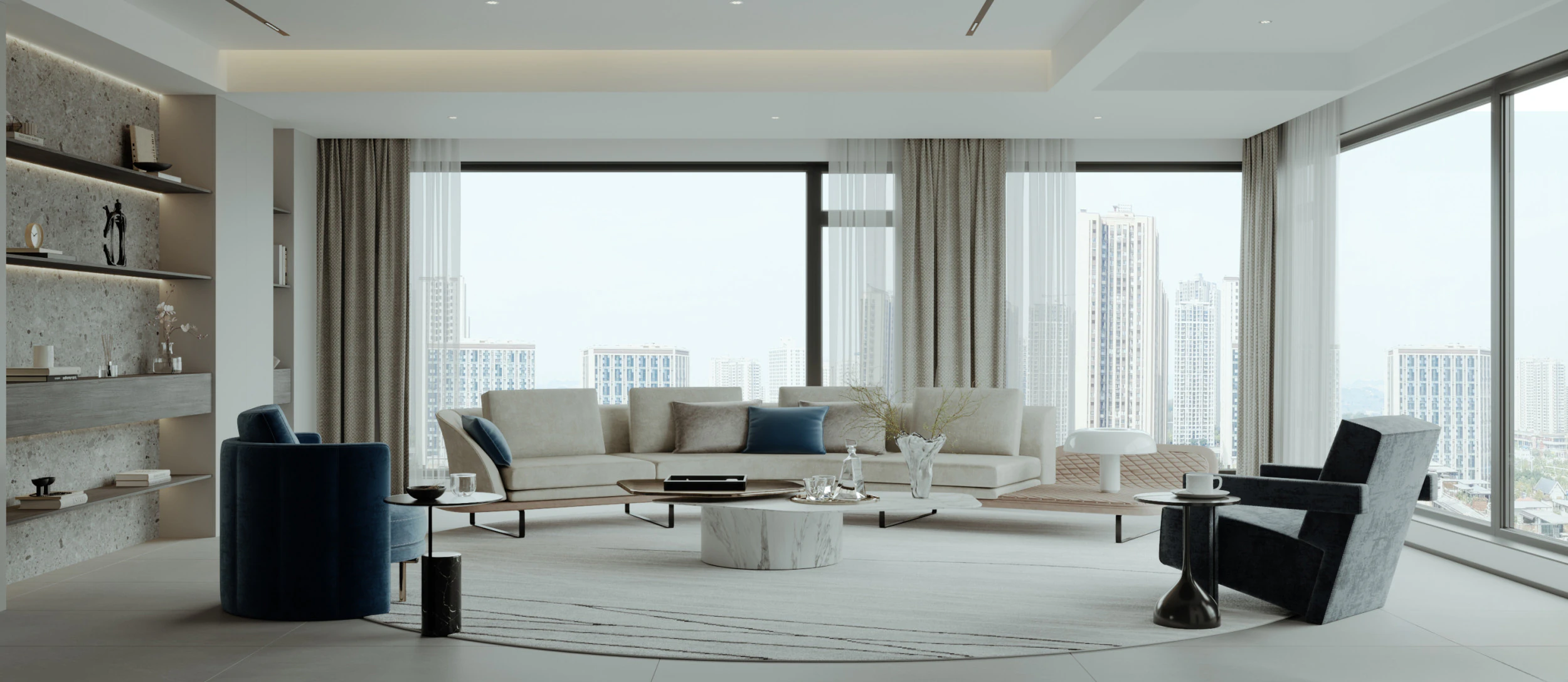 Living Room 68 3D Model .c4d .max .obj .3ds .fbx .stl .blend