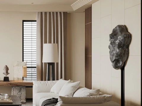 Living Room 70 3D Model