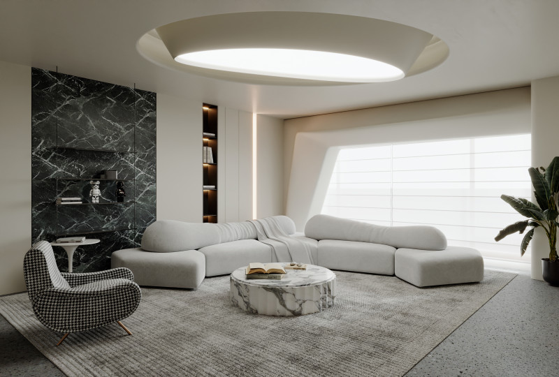Living Room 71 Model 3D .c4d .max .obj .3ds .fbx .stl .blend 