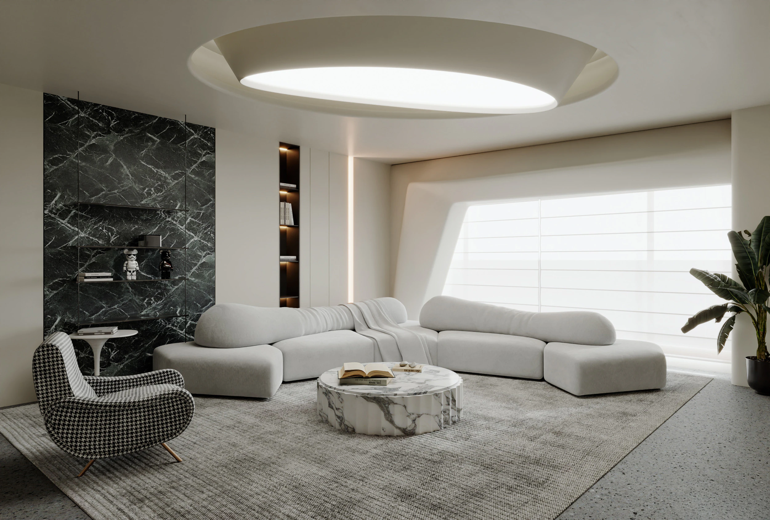 Living Room 71 3D Model .c4d .max .obj .3ds .fbx .stl .blend