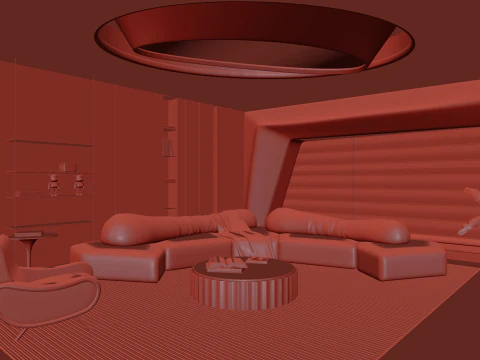 Living Room 71 3D Model