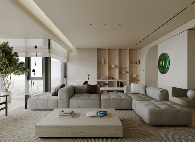 Living Room 72 3D Модель .c4d .max .obj .3ds .fbx .stl .blend 