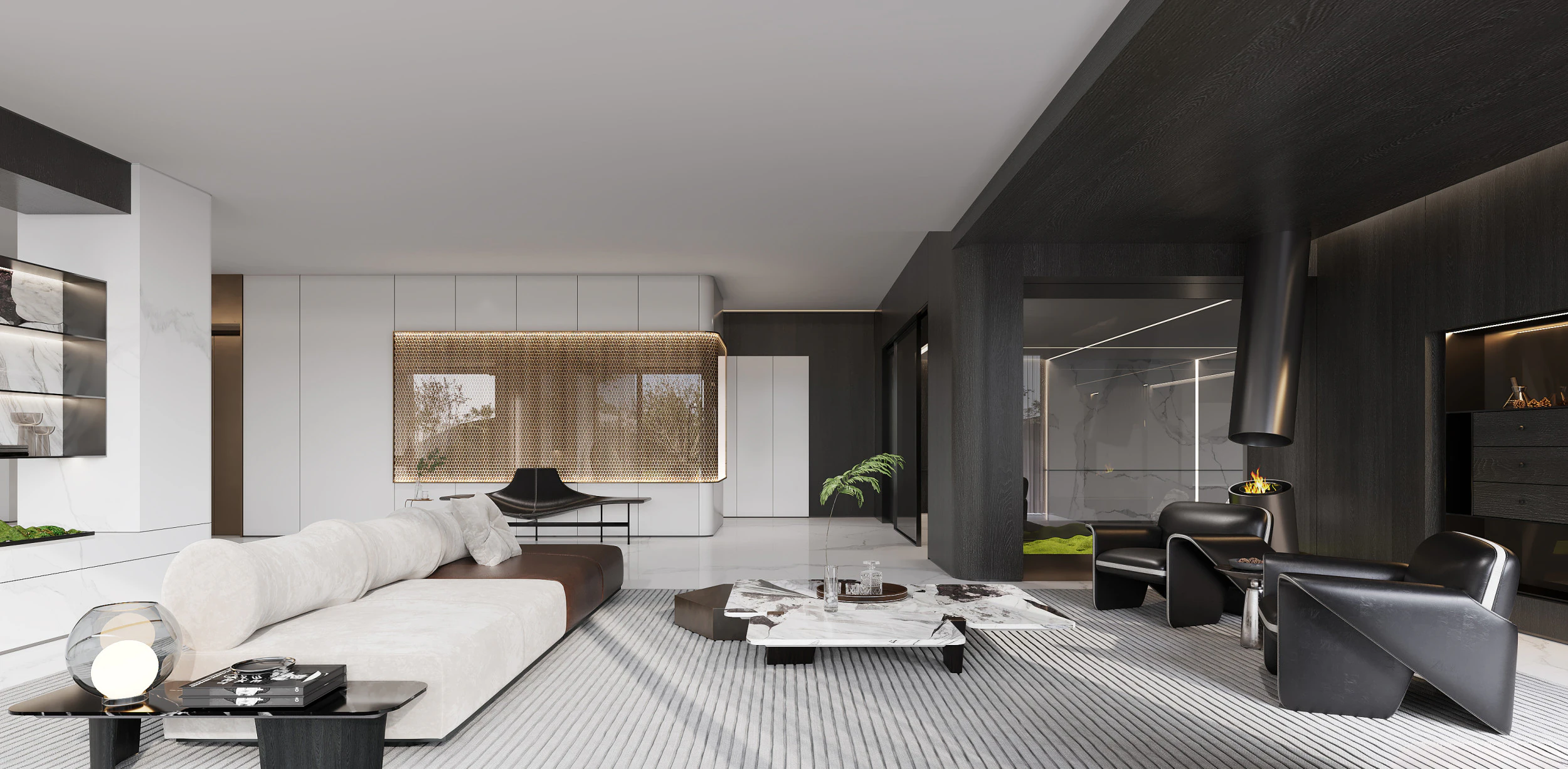 Living Room 74 3D Model .c4d .max .obj .3ds .fbx .stl .blend 