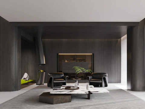 Living Room 74 3D Model