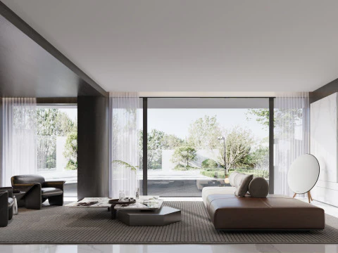 Living Room 74 3D Model