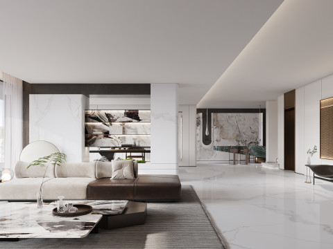 Living Room 74 Modello 3D