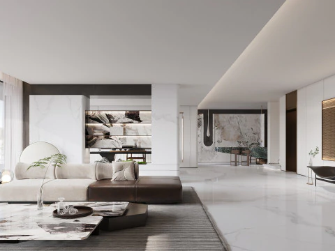 Living Room 74 3D Model
