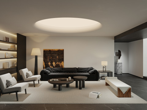 Living Room 76 Model 3D