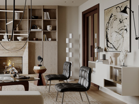 Living Room 77 3D Model