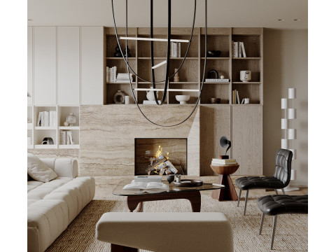 Living Room 77 3D Model