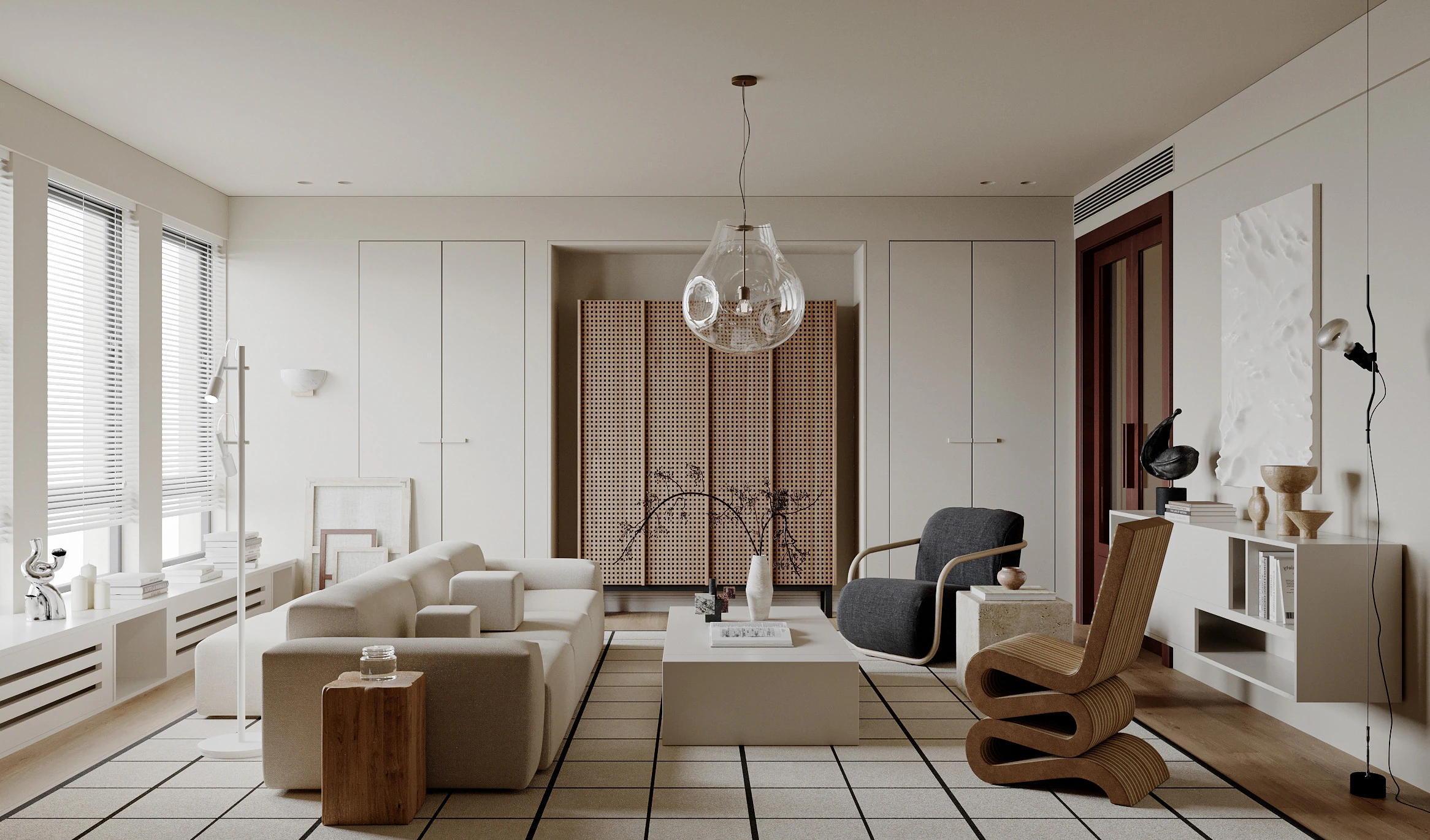 Living Room 81 3D Model .c4d .max .obj .3ds .fbx .stl .blend 
