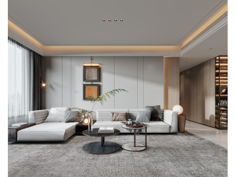 Living Room 84 Model 3D