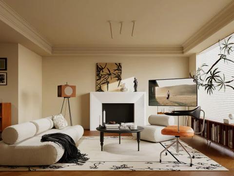 リビングルーム86 3Dモデル