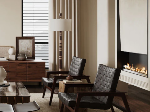 Living Room 88 3D Model
