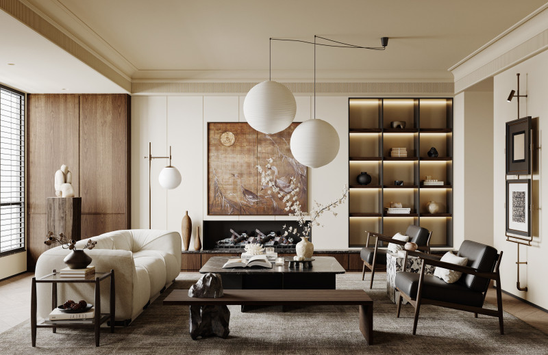 Living Room 89 Model 3D .c4d .max .obj .3ds .fbx .stl .blend 