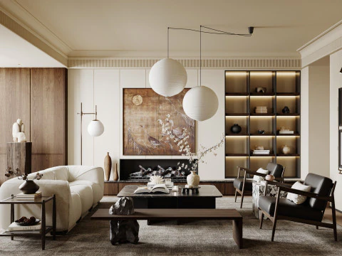 リビングルーム89 3Dモデル