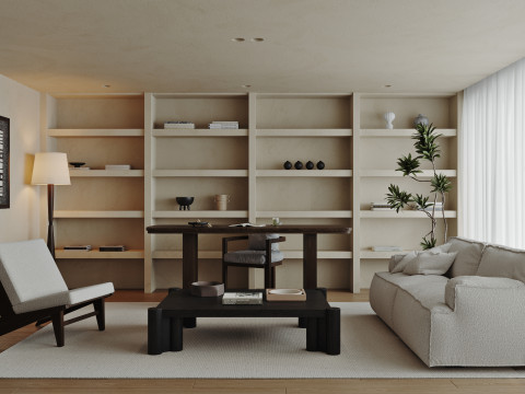 Living Room 90 3D Model