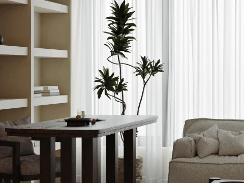 Living Room 90 3D Model