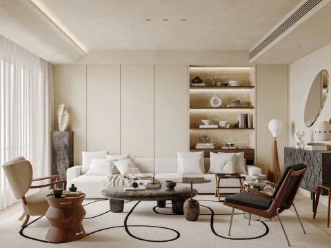 Гостиная 93 3D Модель