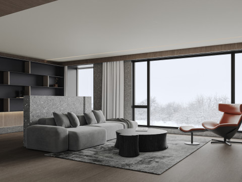 Living Room 98 Model 3D