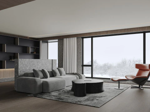 Living Room 98 3D Model