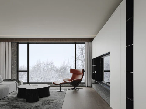 Living Room 98 3D Model